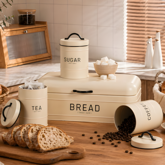 Metal Jar Set - 4 Pcs